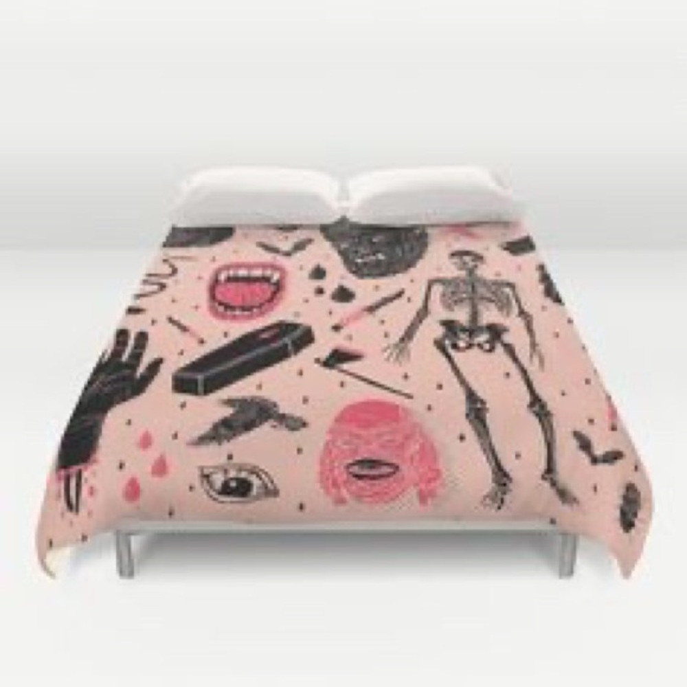 Whole Lotta Horror queen size duvet cover